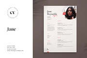 Jane | CV / resume template, a Resume Template by CV house (Thumbnail 1 of 9)