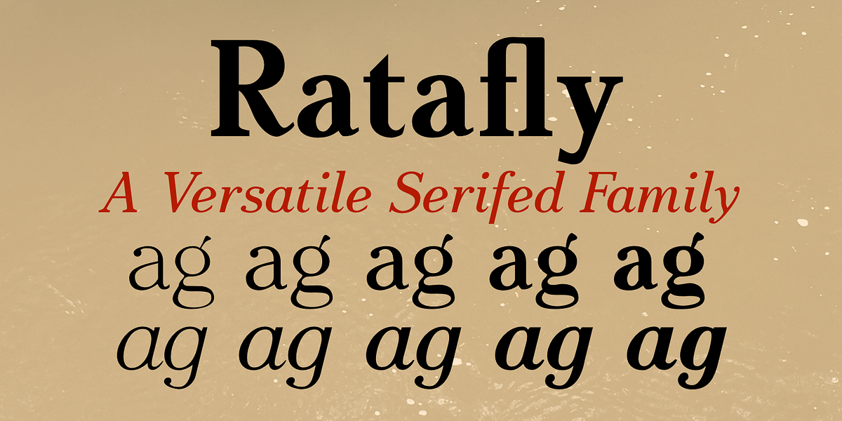 Ratafly, a Serif Font by Ingrimayne Type (Photo 11 of 11)