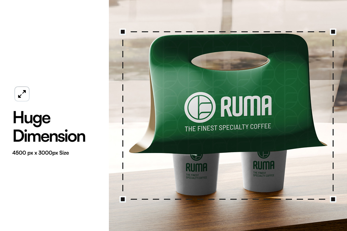 Coffee Cup Takeaway Mockup, a Product Mockup by SLAB! Design (Photo 2 of 7)