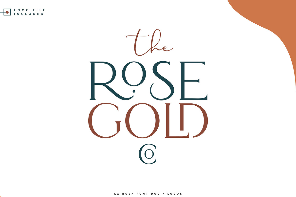 La Rosa Font Duo//Chic Logos preview 3