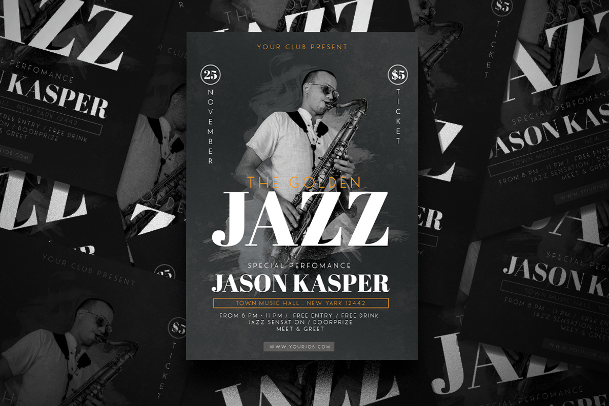 Jazz Concert Flyer, a Flyer Template by Tokosatsu (Photo 2 of 4)