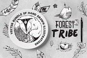 Vector Bundle Forest Tribe, an Animal Illustration by SoNice (Thumbnail 1 of 6)