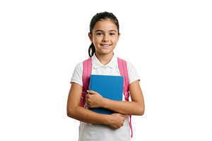 Smiling Girl With Book