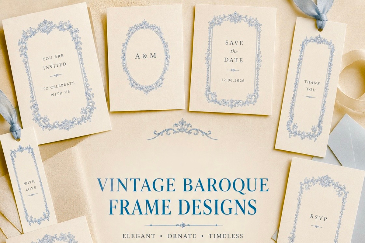 Vintage Baroque Clipart, an Object Illustration by HeavensStar (Photo 2 of 9)