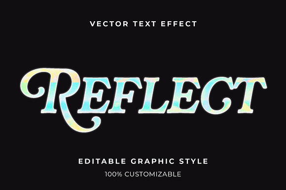Grainy Holographic Bold Text Effect