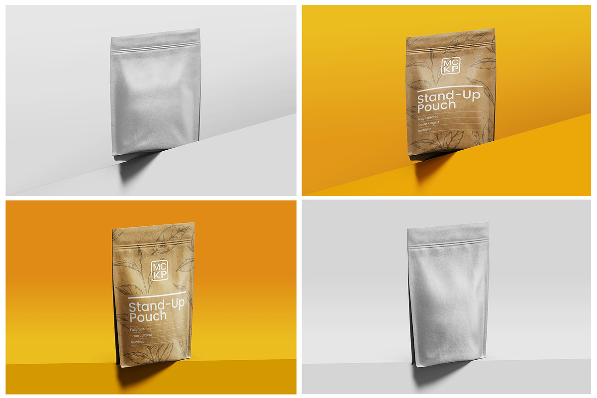 Kraft Pouch Packaging PSD Mockup Set, a Packaging Mockup by Remnand Studio (Photo 9 of 10)