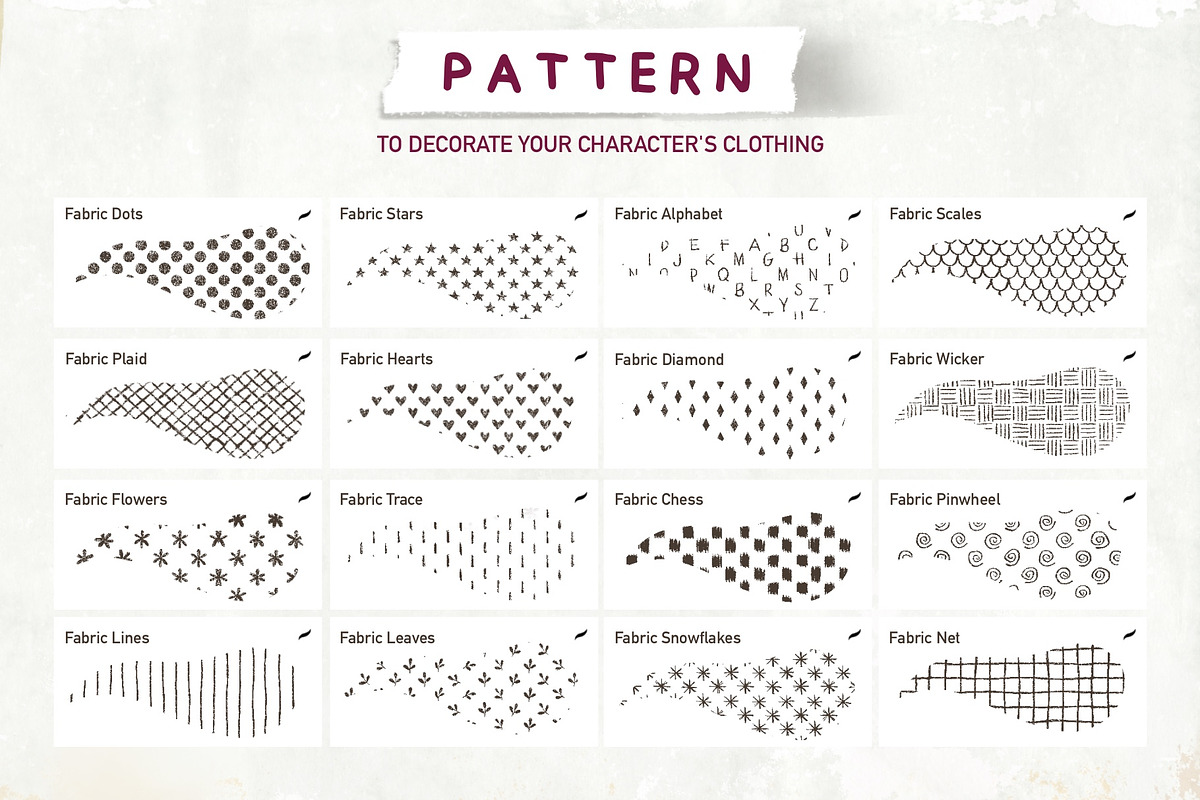 Procreate Children's Character Kit, a Brush Add-On by Rosangela Curti (Photo 4 of 16)