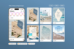Ocean Day - Instagram Post, a Social Media Template by Izdihaar_Studio