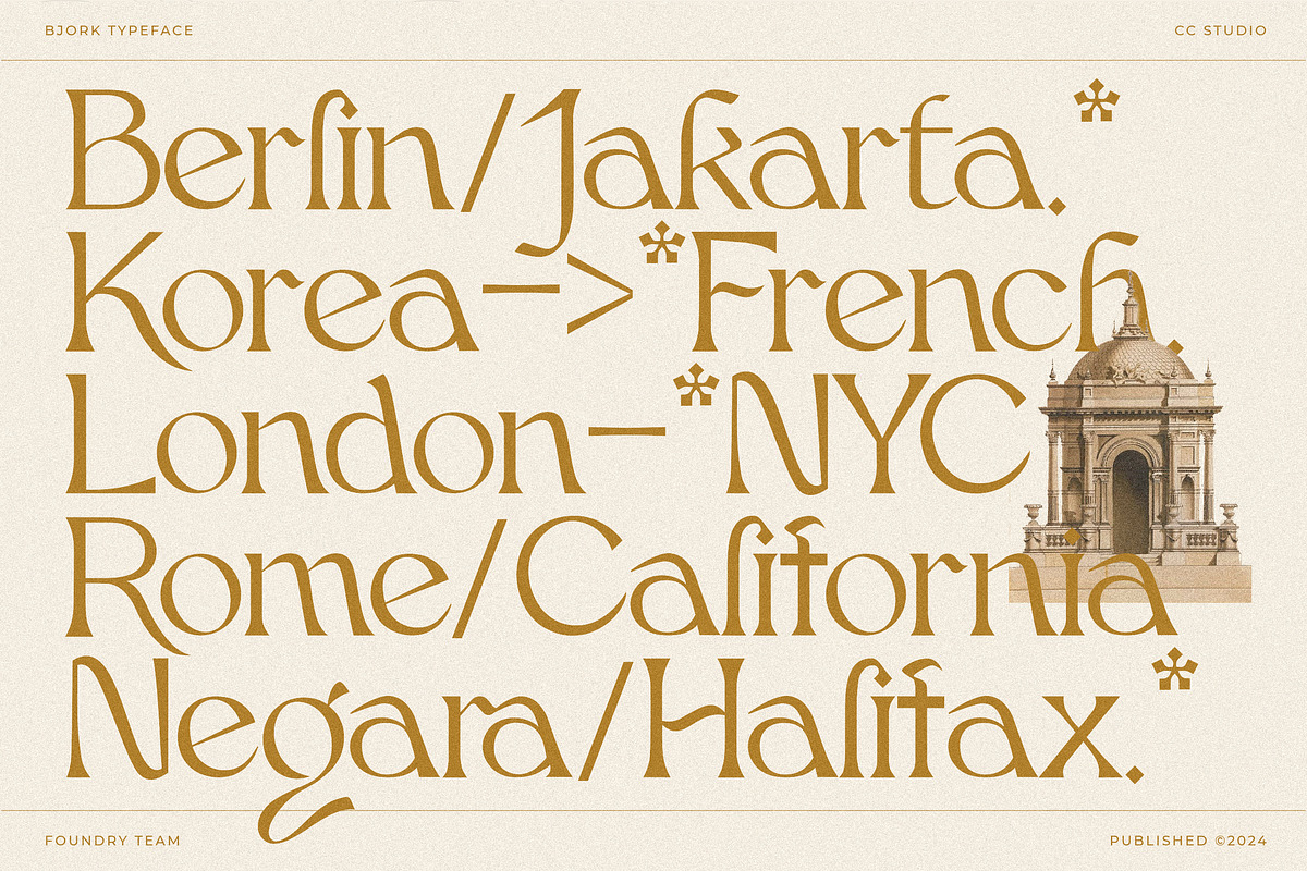 Bjork Serif, a Serif Font by CCS-Type.com (Photo 5 of 30)