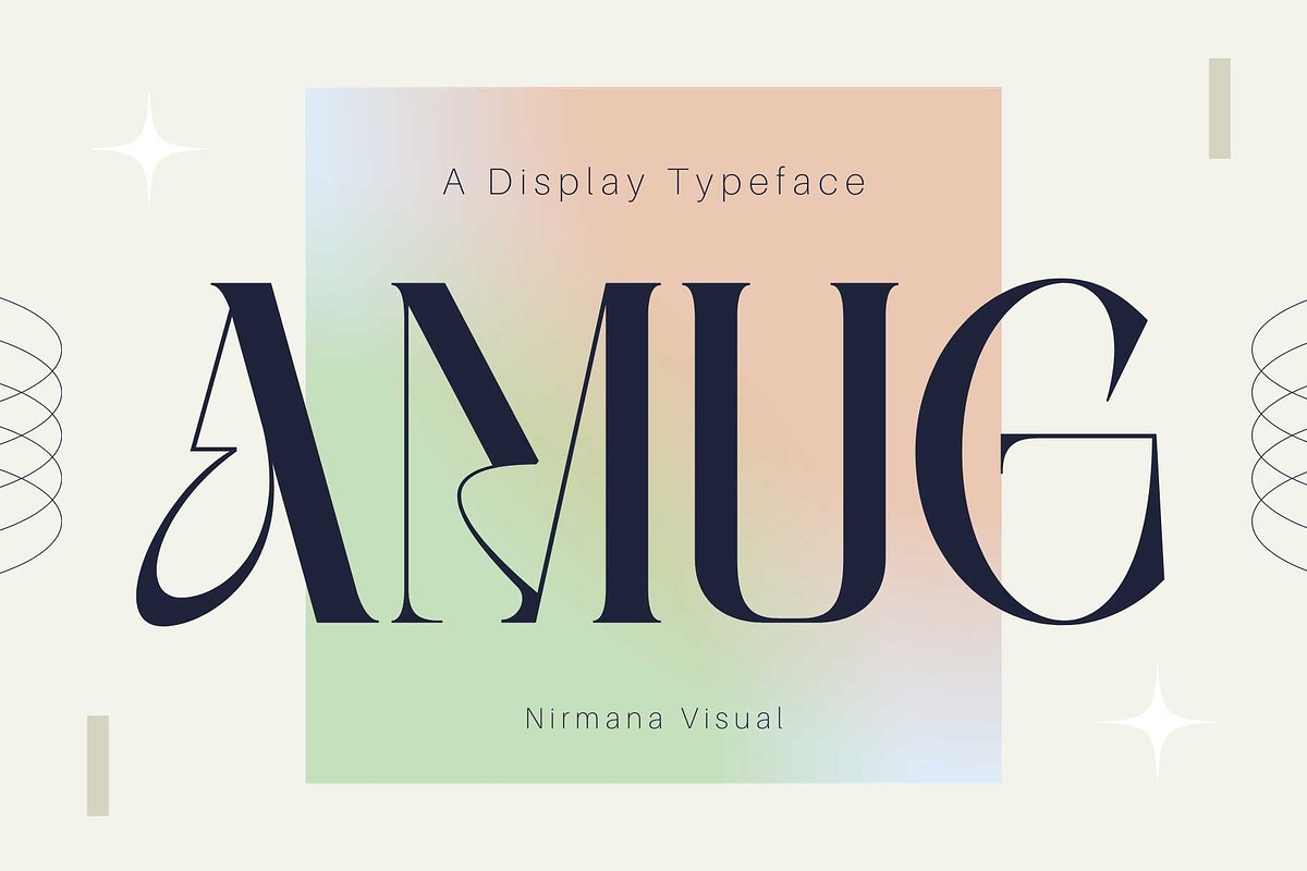 Amug - Serif Display, a Font by Nirmana Visual (Photo 1 of 11)
