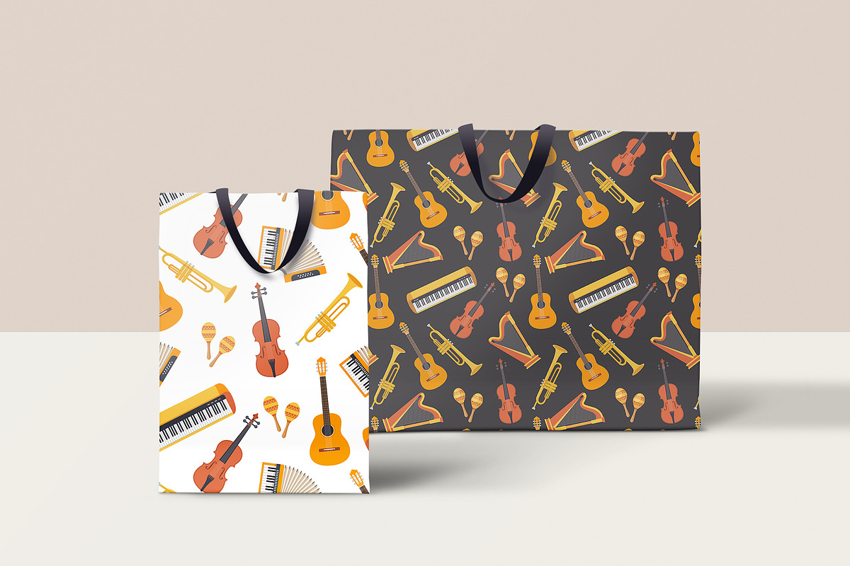 Musical Instruments Clipart + BONUS, an Object Illustration by mejorana (Photo 5 of 5)