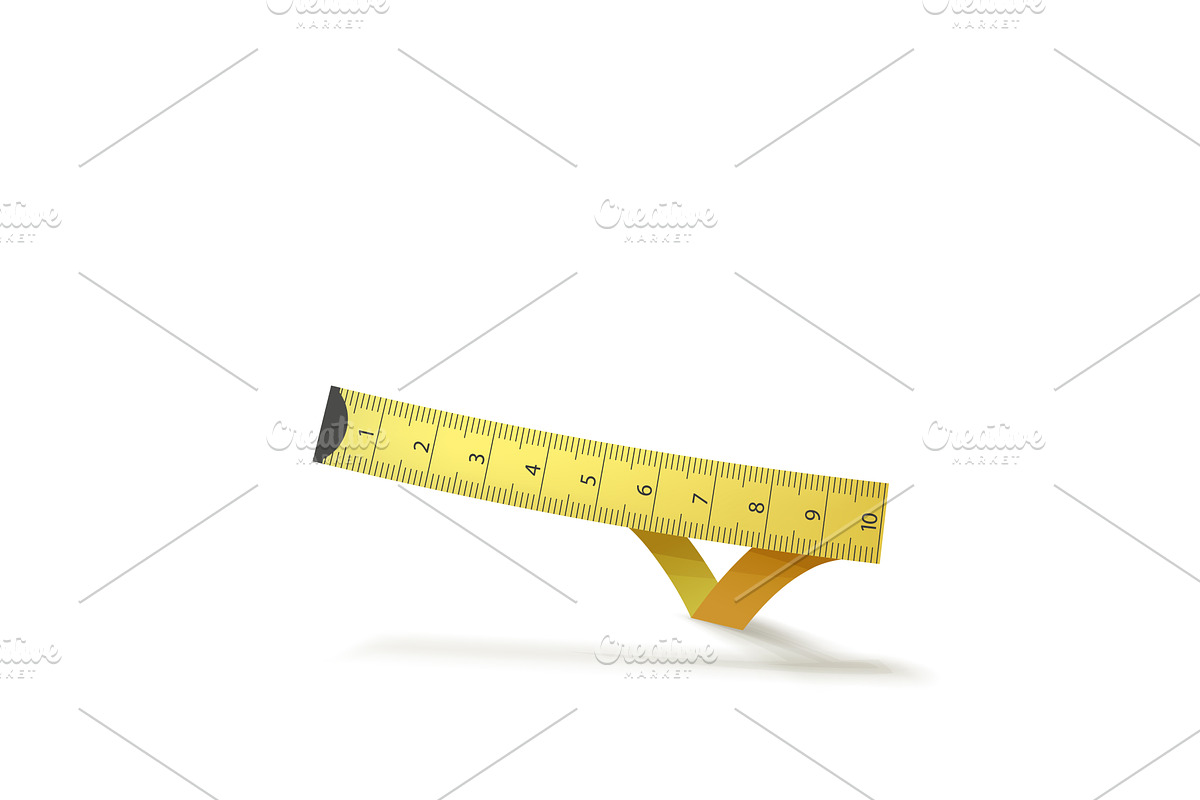 an yellow tailor measuring tape on, an Object Illustration by IfH
