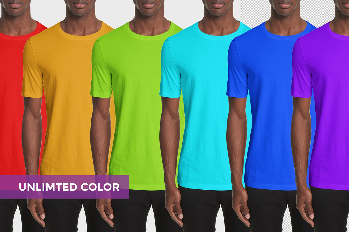 T-shirt Mock-Up (african Model), a Shirt Mockup by Mock-up Store (Photo 7 of 8)