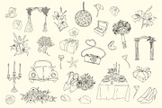 Ciao Bella Whimsical Wedding Doodles, a Graphic by SunnyAfternoons (Thumbnail 6 of 21)