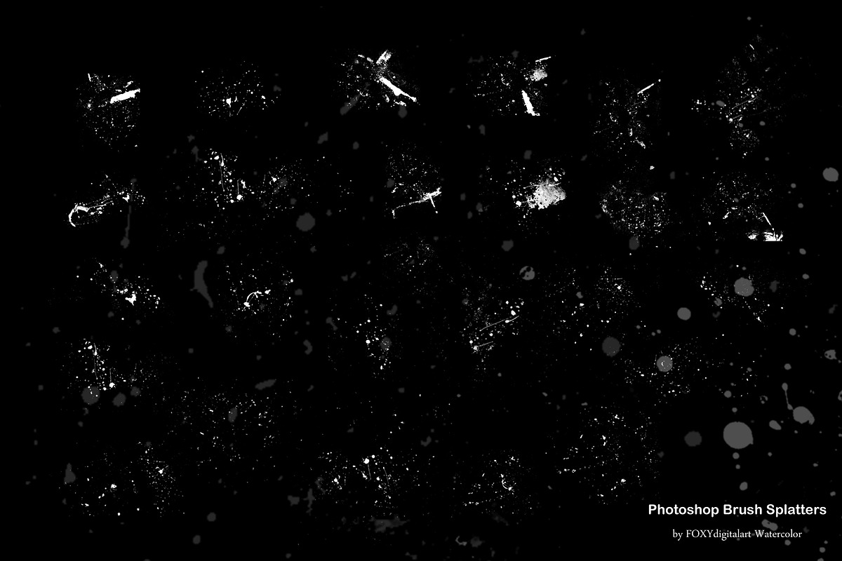 Paint Splatter Brushes Graffiti, a Brush Add-On by FOXYdigitalart (Photo 3 of 11)