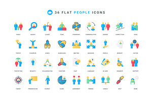 People family community world icons, an Object Illustration by Lemberg Vector
