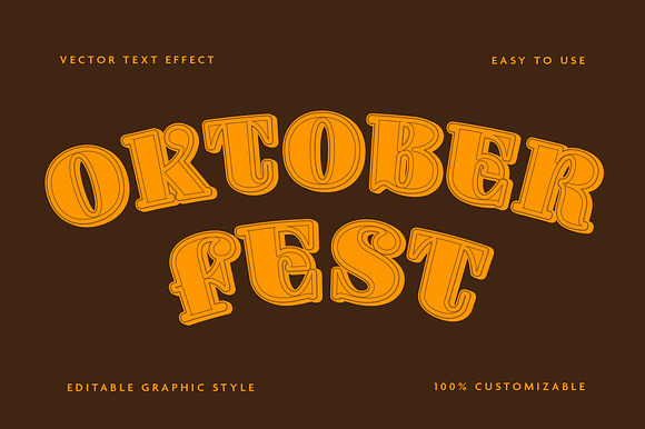 Retro Oktoberfest Text Effect
