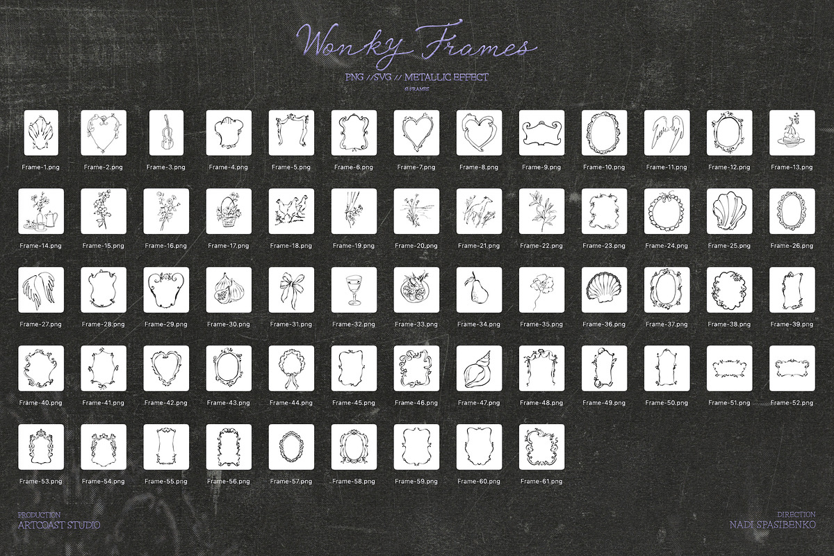 Hand-Drawn Vintage Wonky Frames, an Object Graphic by nadispasibenko (Photo 5 of 9)