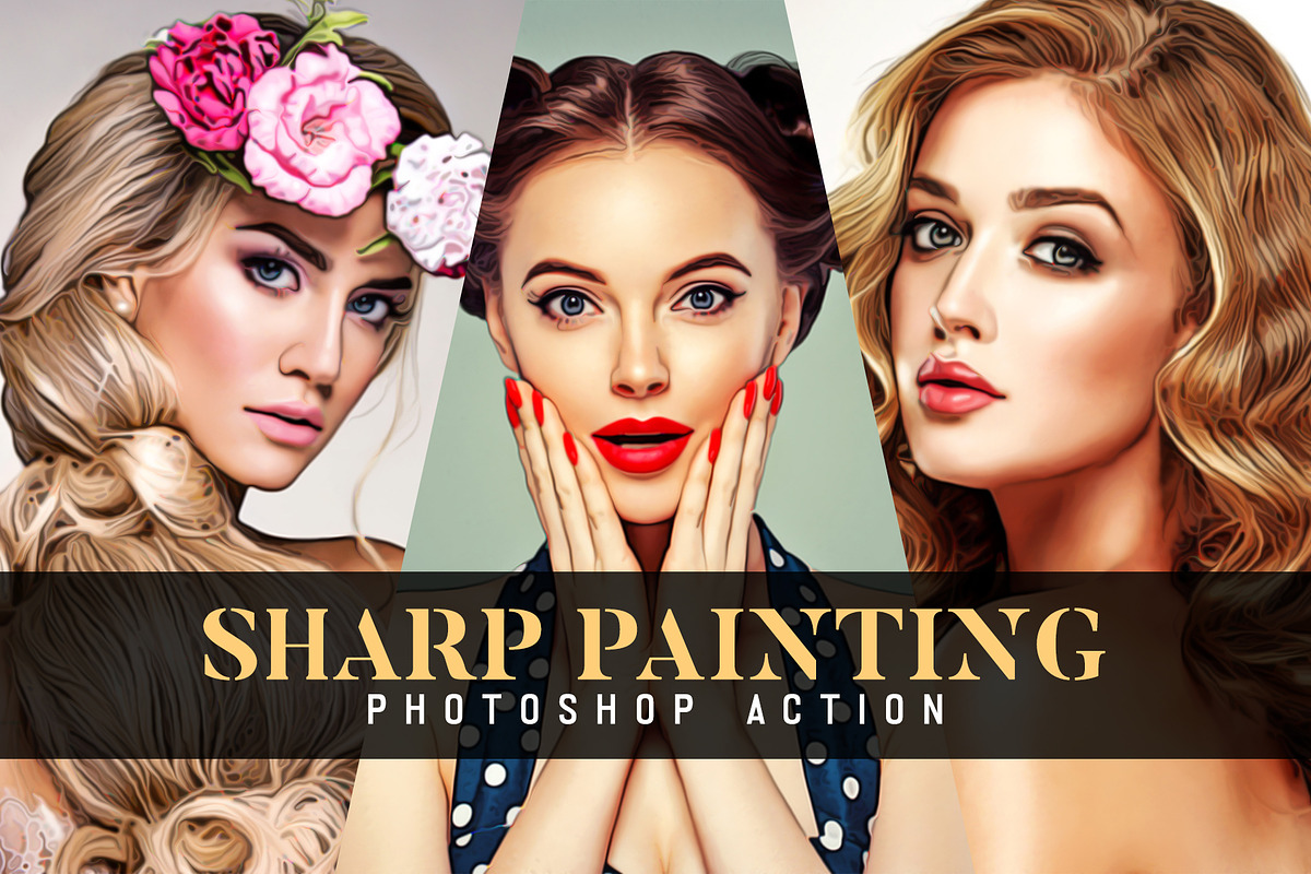 Sharp Painting Photoshop Action, an Action Add-On by CraftingStudio (Photo 1 of 4)