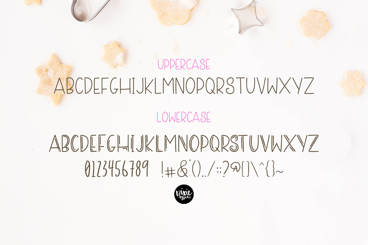SUGAR COOKIE Decorative 3D Sans Font preview 3