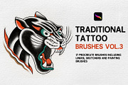 Procreate - Traditional Tattoo Brush, a Brush Add-On by Born to Love (Thumbnail 1 of 4)