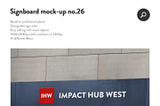 50 sign facade signboard logo mock, a Product Mockup by PrintPixel (Thumbnail 28 of 53)