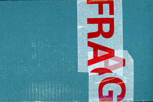 fragile sign label sign, a Photo by WorldOfPhotos