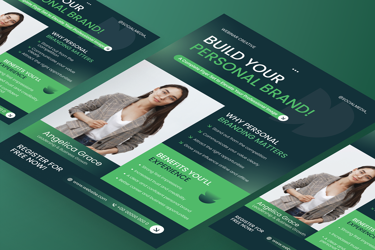 Webinar Personal Branding Flyer Set, a Flyer Template by Annora Studio (Photo 6 of 6)