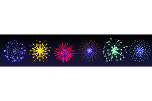 Firework explosion effects set, an Illustration by art PVP - market