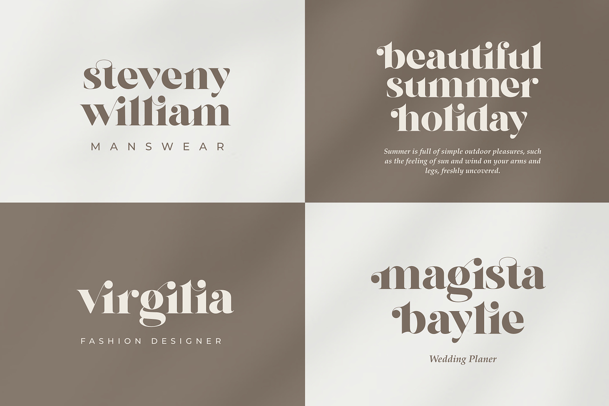 Glinka - A Stylist Serif Font, a Serif Font by zeenesia (Photo 9 of 25)