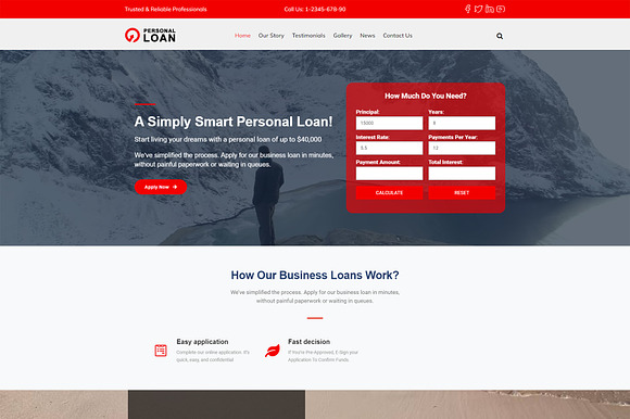 Loan Officer WordPress Theme preview 7