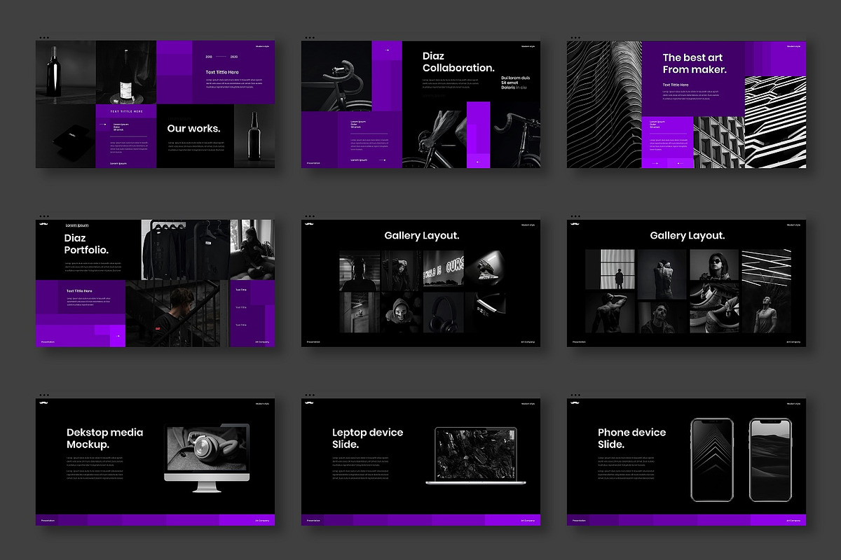 Diaz – Business PowerPoint Template, a Presentation Template by Dens Creative Studio (Photo 4 of 6)