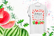 Watermelon watercolor kit, a Food Illustration by Elegantia (Thumbnail 7 of 8)