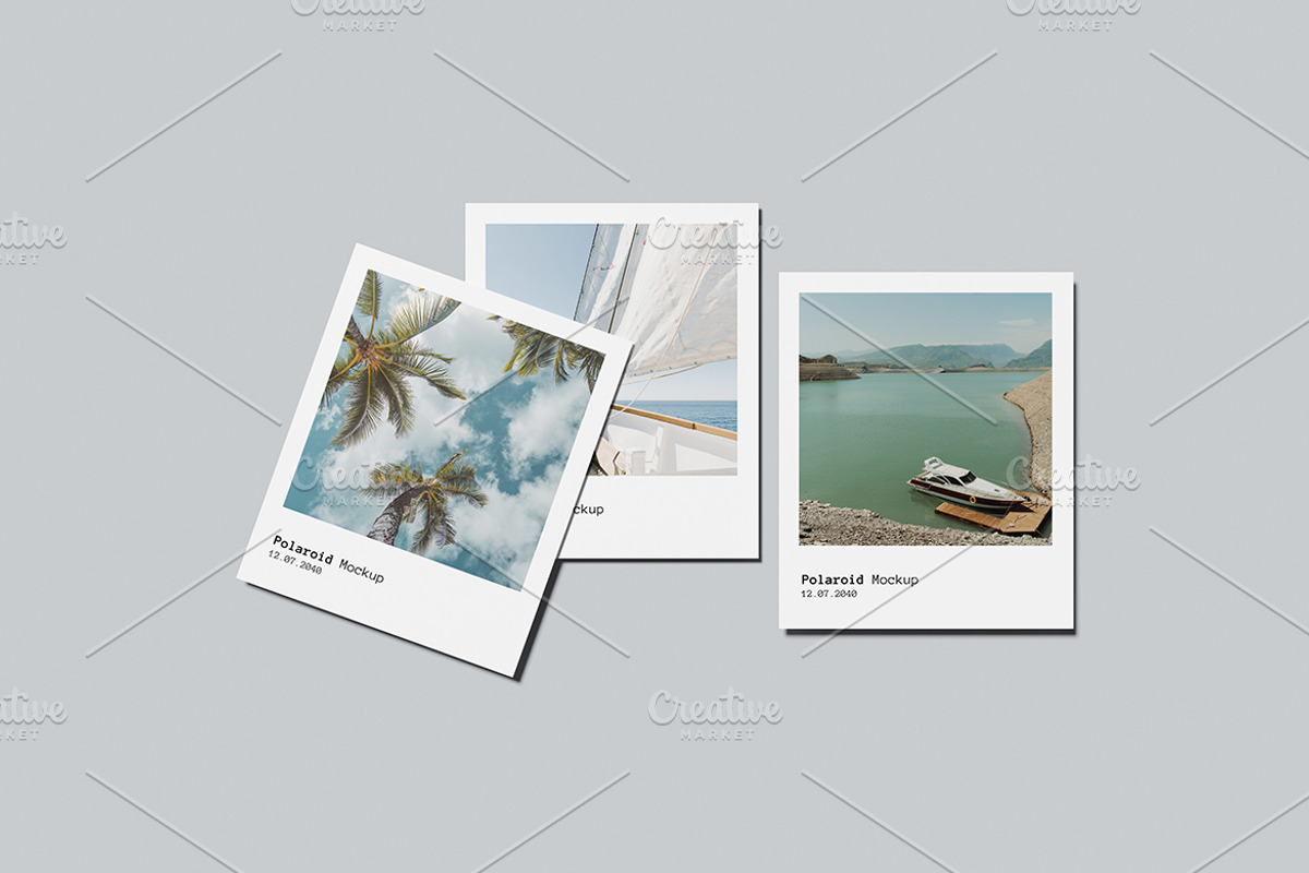 Polaroid Photo Mockup, an Advertising Mockup by Gatamotion (Photo 3 of 5)