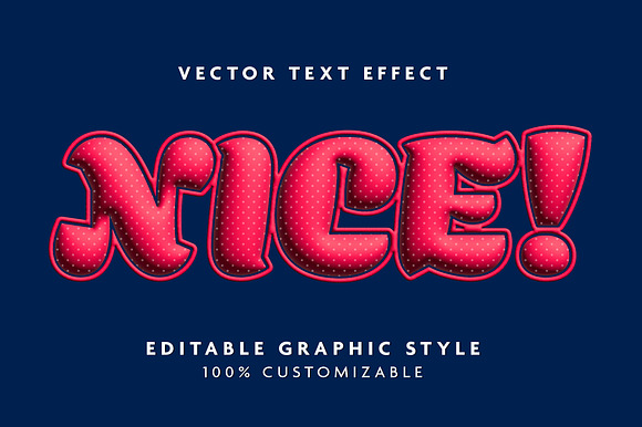 Polka Dot Inflated Text Effect preview 3
