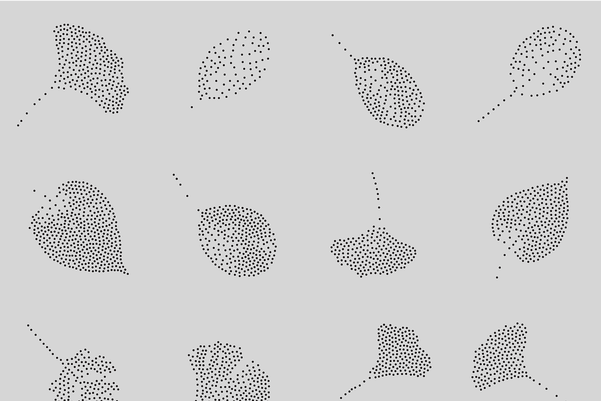 Leaf Tones Vol. 7 | Stippled Flora, a Texture Illustration by invisiblelayer (Photo 2 of 5)