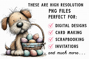 Whimsical Easter Dogs Clipart, an Illustration by Libby Wishes (Thumbnail 6 of 6)