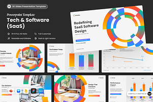 Tech & Software (SaaS) PowerPoint, a Presentation Template by SLAB! Design