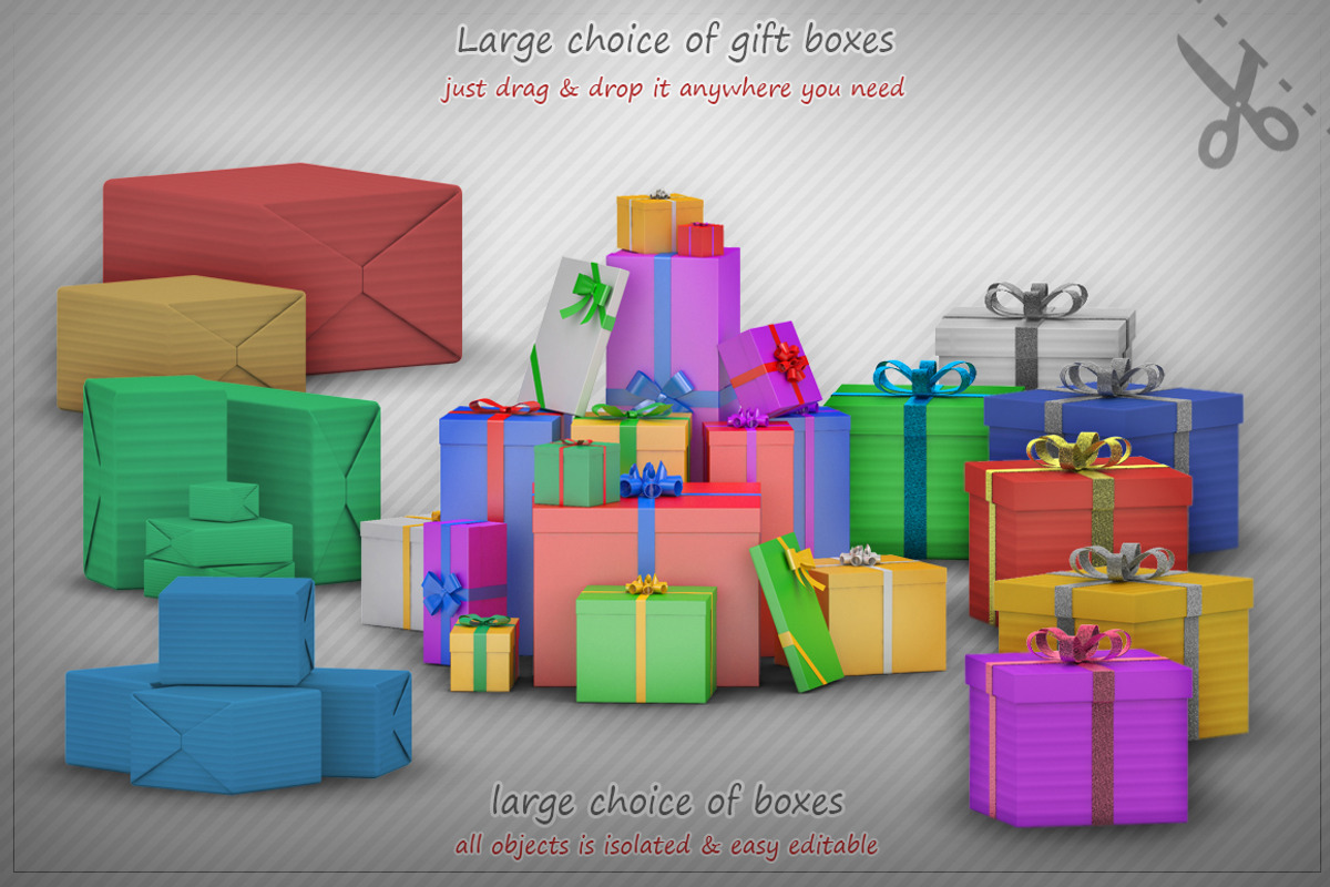 Christmas Tree and Toys mock-up set, an Object Graphic by stallfish's art store (Photo 8 of 8)