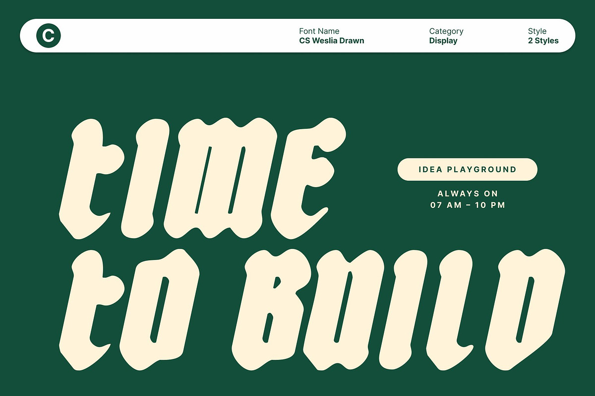 CS Weslia Drawn, a Blackletter Font by Craft Supply Co. (Photo 3 of 8)