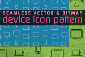 Seamless Device Icon Pattern
