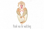 Jungle lifestyle.Watercolor set, an Animal Illustration by Anyuka (Thumbnail 5 of 5)