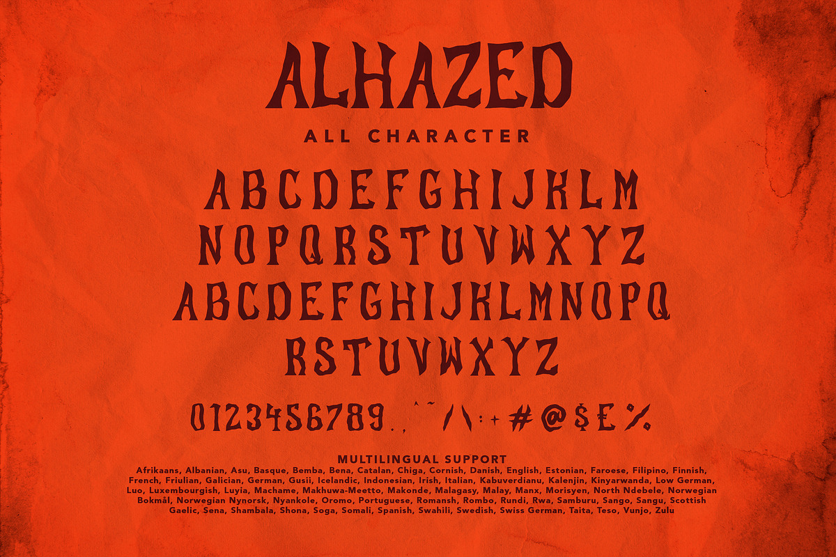 Alhazed, a Blackletter Font by HATFSTUDIO (Photo 7 of 8)