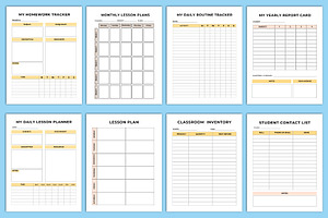 2025 Teacher Planner Canva Interior