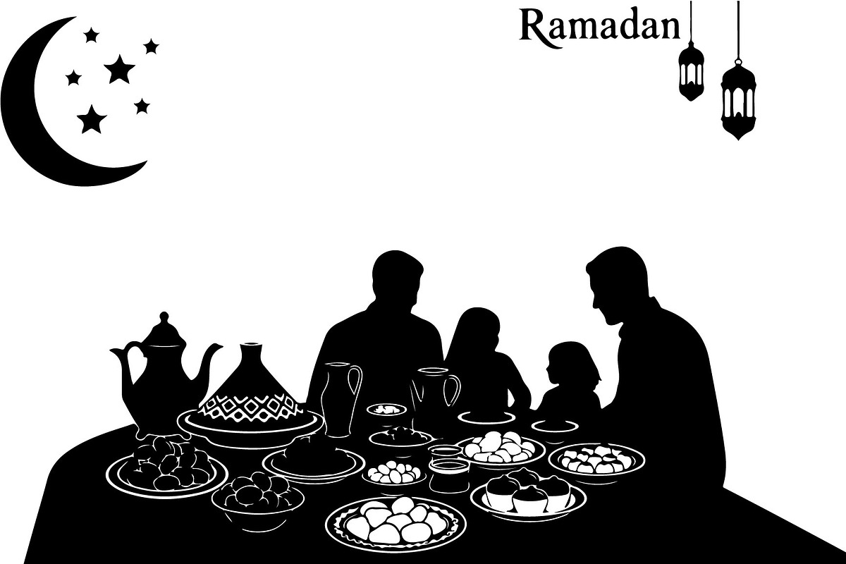 50 Ramadan Iftar Silhouette Bundle, an Illustration by Gfx_Store (Photo 24 of 49)