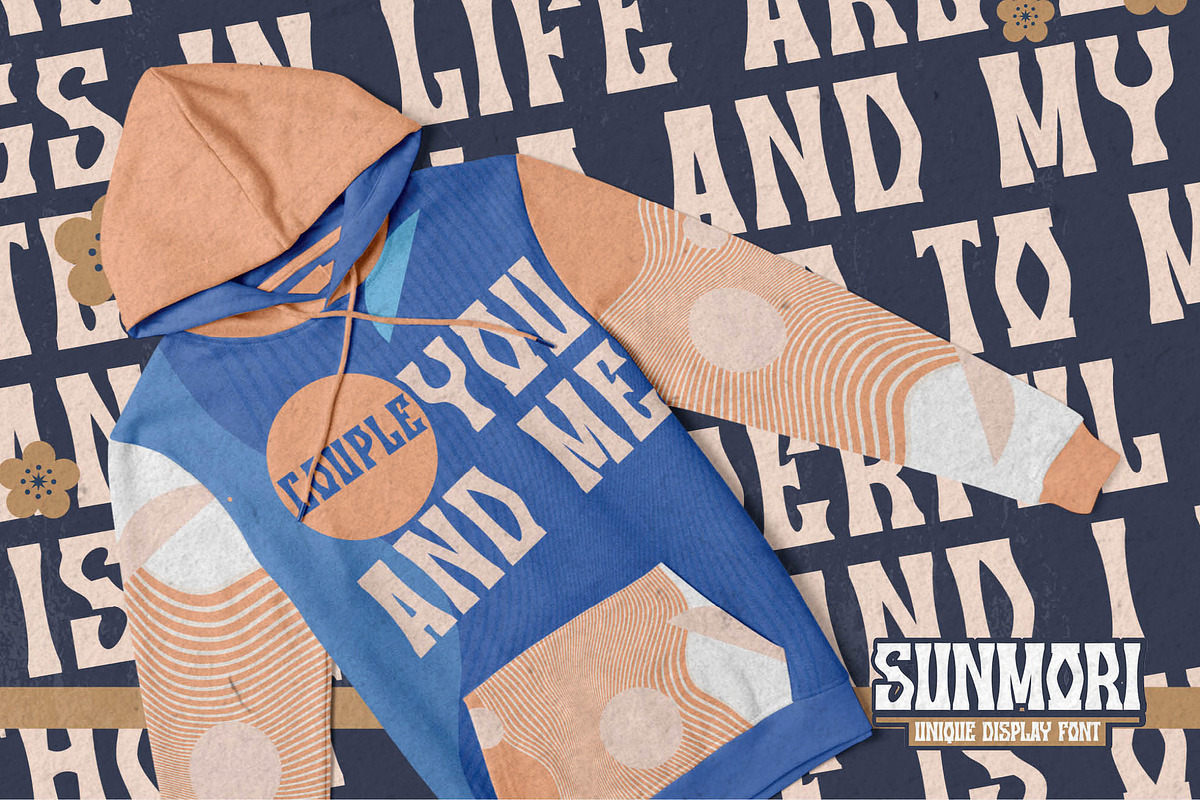 SUNMORI - Unique Display Font, a Font by Gassstype (Photo 6 of 8)