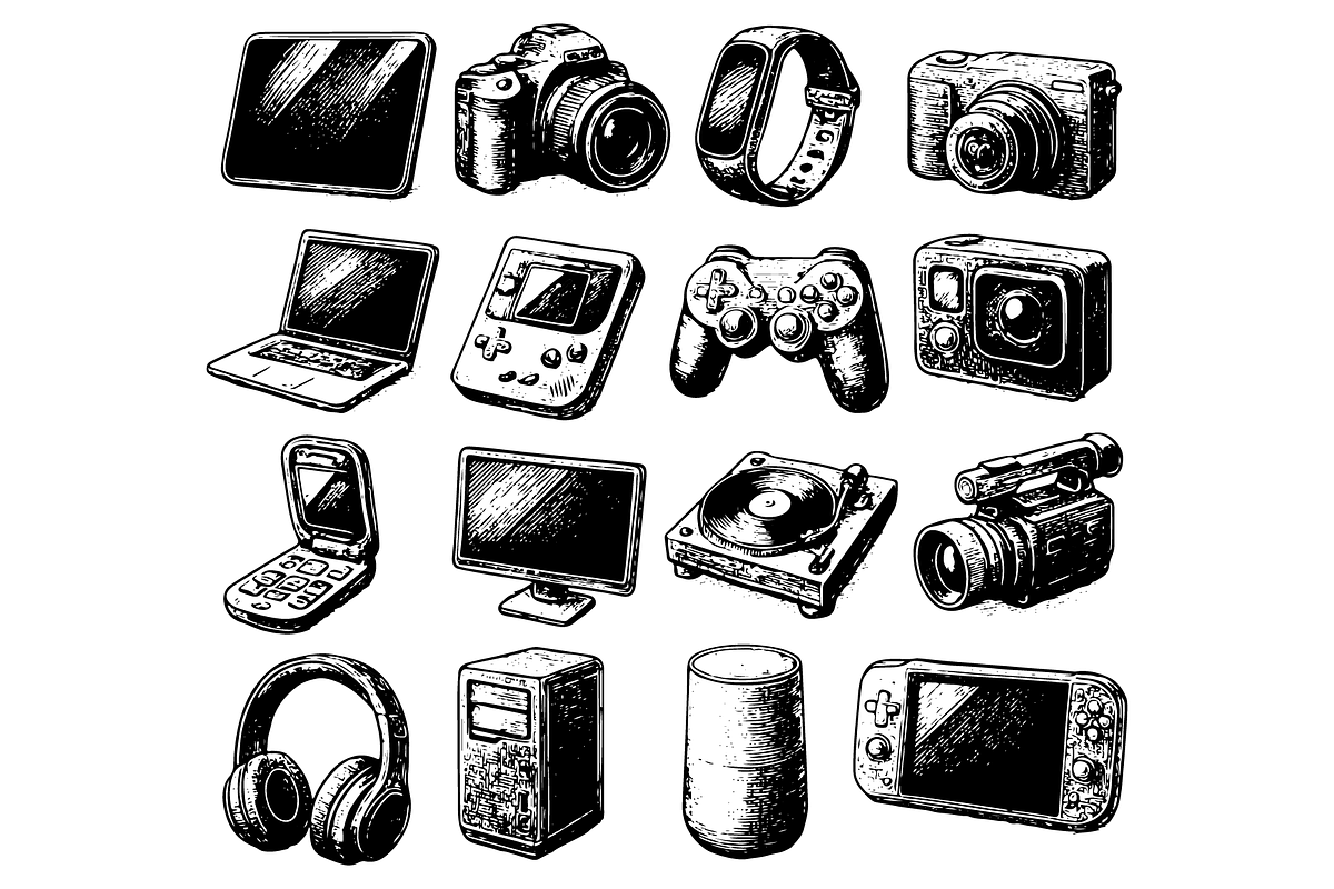 Technology Icon Pack, an Object Graphic by RT Studio