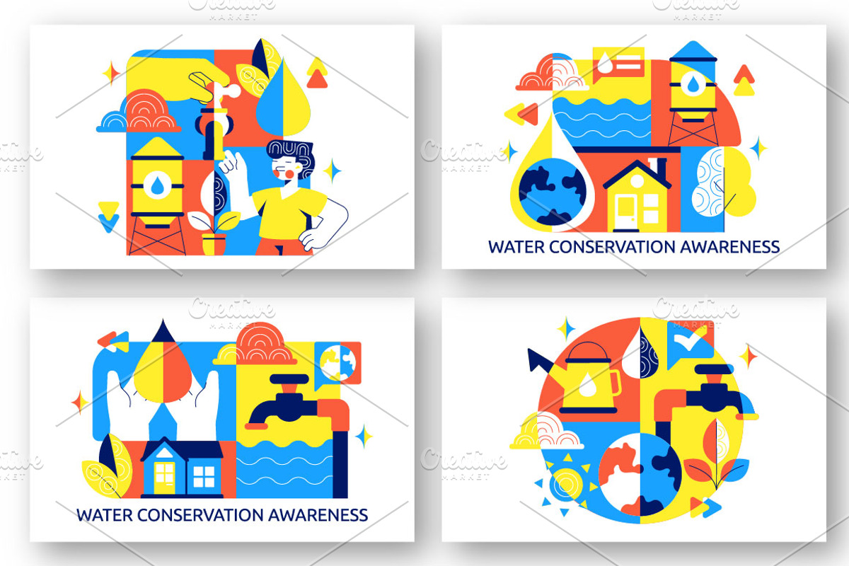 10 Water Conservation Awareness, a Person Illustration by denayunebgt (Photo 2 of 4)