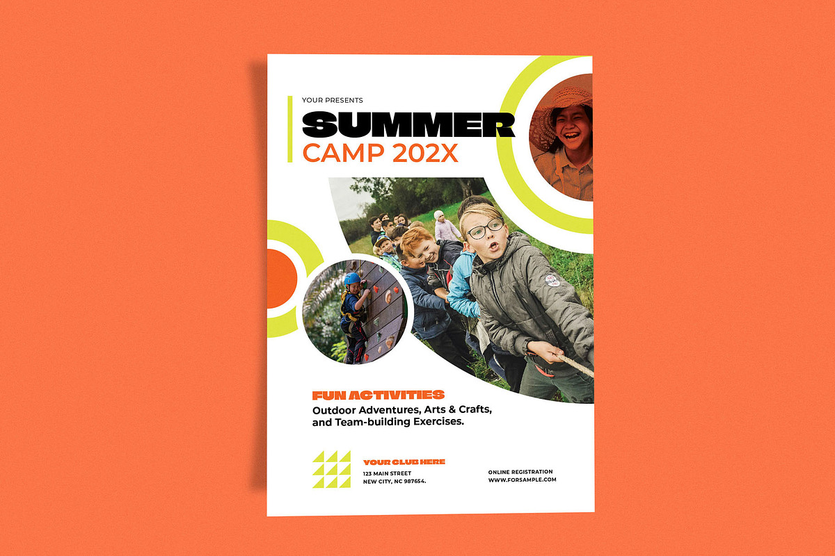 Summer Camp Circle, a Poster Template by Me55enjah Design (Photo 2 of 4)