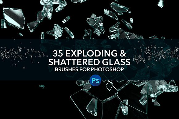 Explodingshattered Glass Ps Brushes preview 5